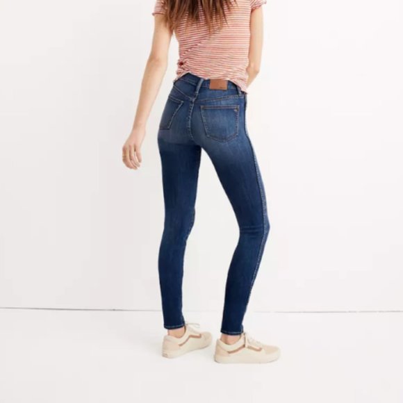 Madewell Women's 10" High-Rise Skinny Jeans in Danny Wash Size 24 G7391 ($135) - Picture 6 of 14